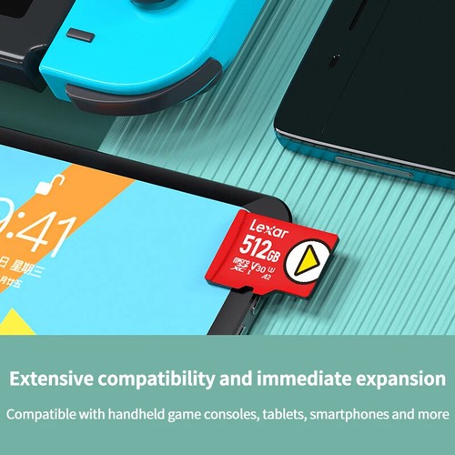 Carte Mémoire Lexar Micro SDXC UHS-I 64, 128, 256, 512 Go 1To. Nintendo switch - Photo 4 sur 17