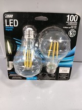 FEIT ELECTRIC LED FILAMENT 2 CRYSTAL CLEAR BULBS