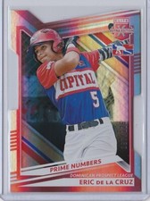 2022 Panini Elite Extra ERIC DE LA CRUZ DPL Arizona D'Backs RED PRIME #'d /125