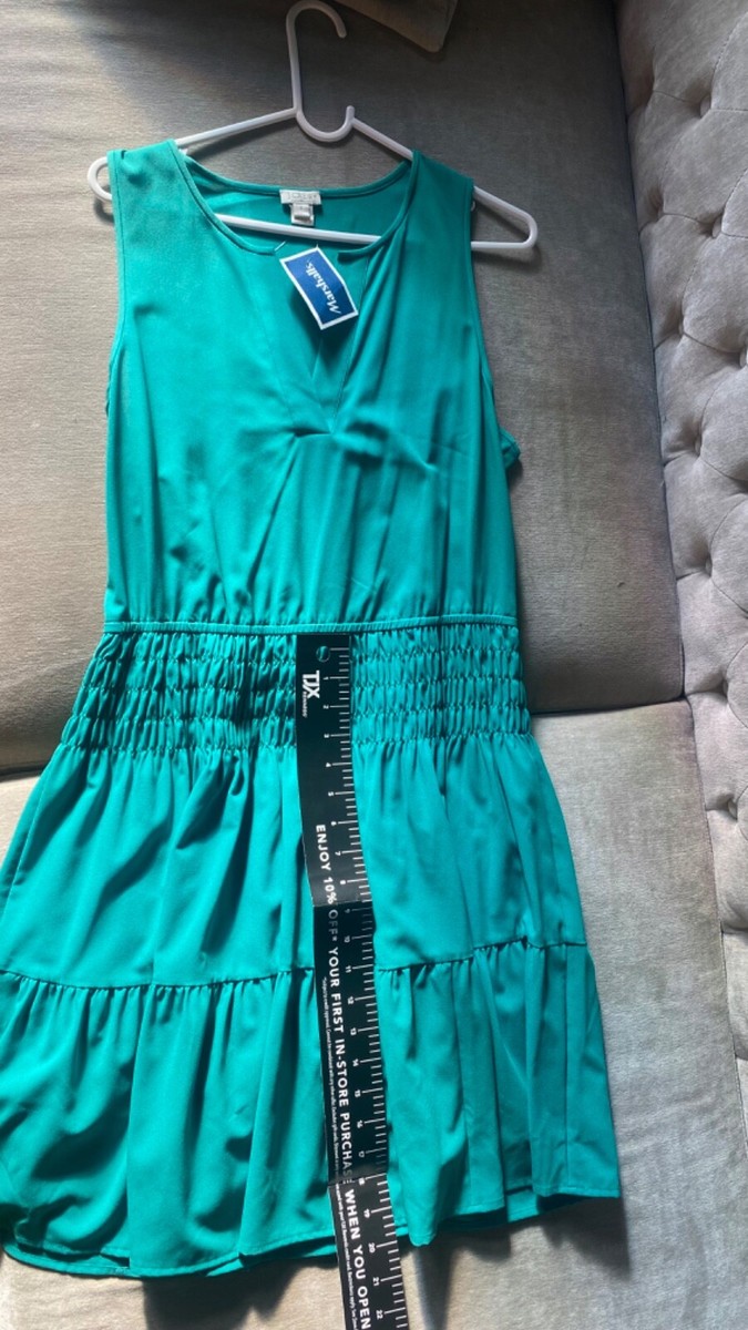 J Crew Womens Silk smocked-waist dress warm emerald green Size 8 $158 | eBay J Crew Womens Silk smocked-waist dress warm emerald green Size 8 $158 | eBay