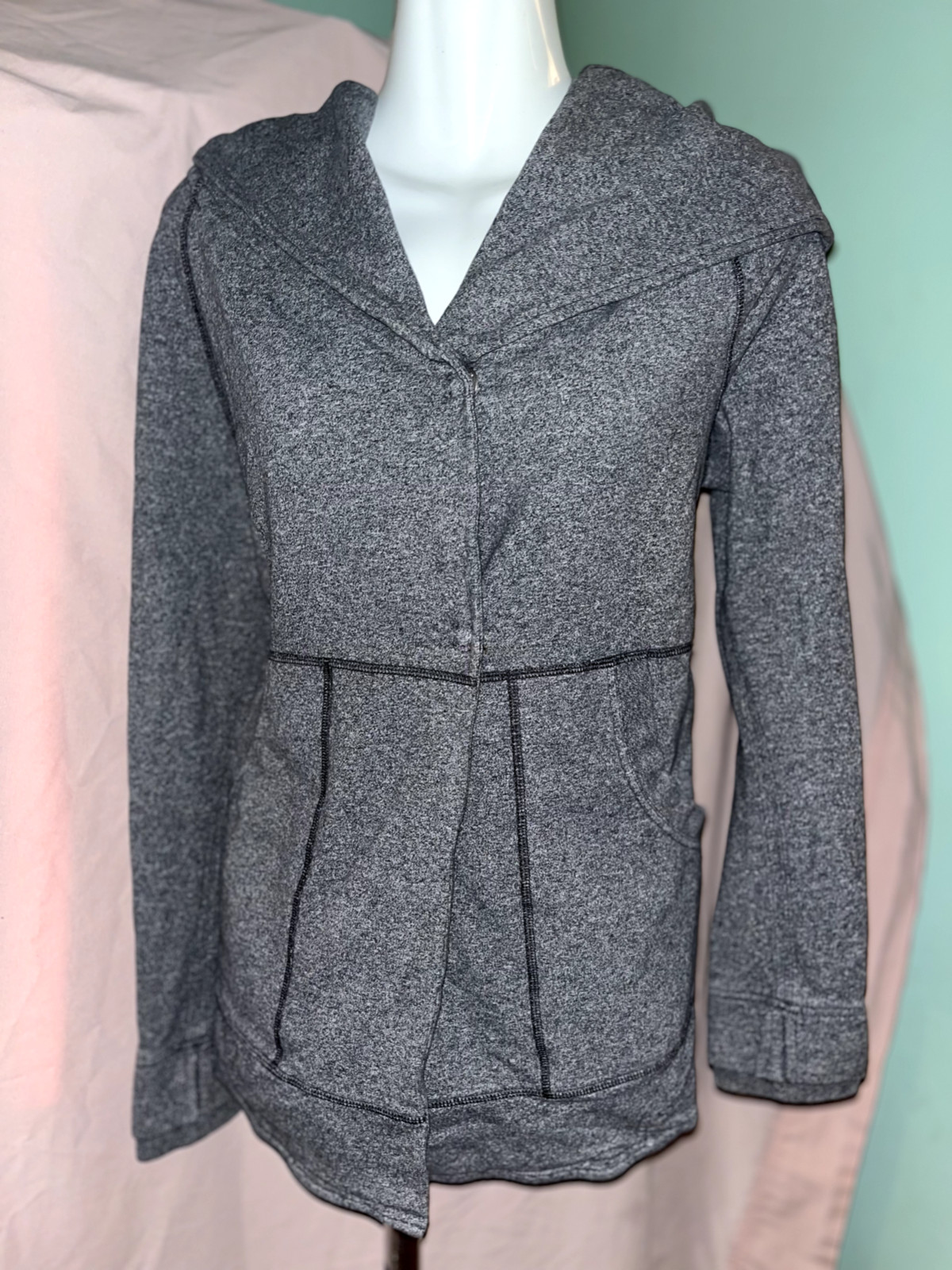 PPWC Heathered Gray lululemon jacket oversized ho… - image 18