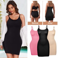 Women Slip Under Dress Shapewear Slimming Body Shaper Tummy Control Shapewear US