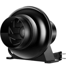VIVOSUN D4 4 Inch 195 CFM Inline Duct Ventilation Fan HVAC 4”Black 2500rpm 28w🌱