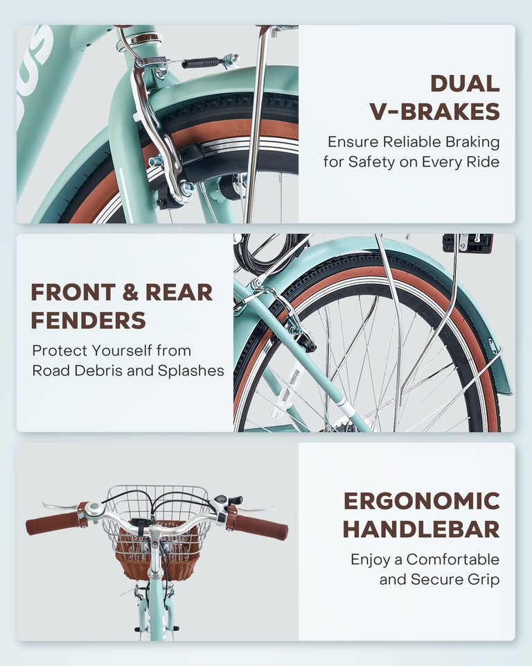 Womens Comfort Mens Bicycle Viribus Beach Cruiser Bike Review: A