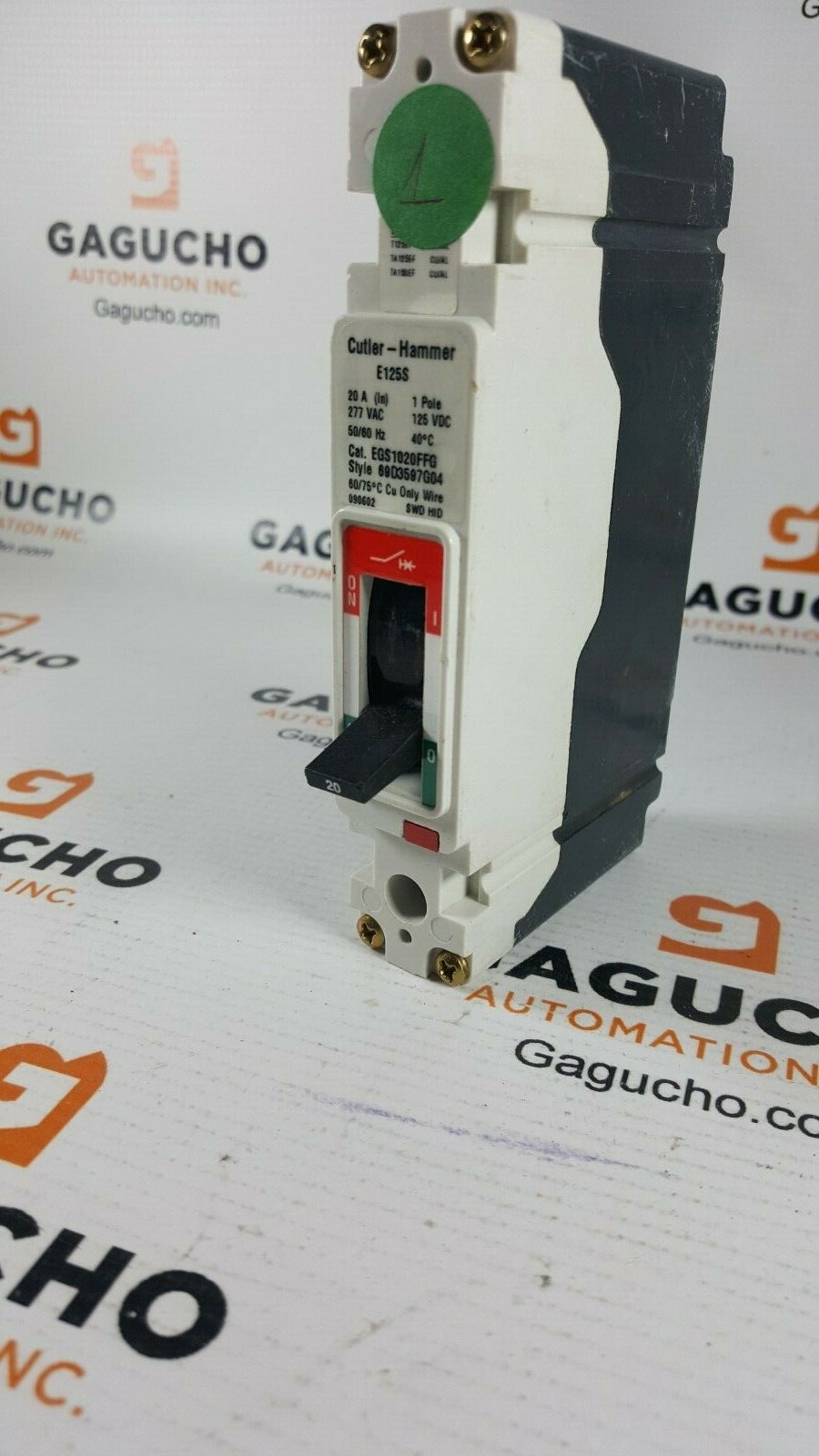 Cutler Hammer E125s 1 Pole 20 Amp Egs1020ffg Circuit Breaker Egs For Sale Online Ebay