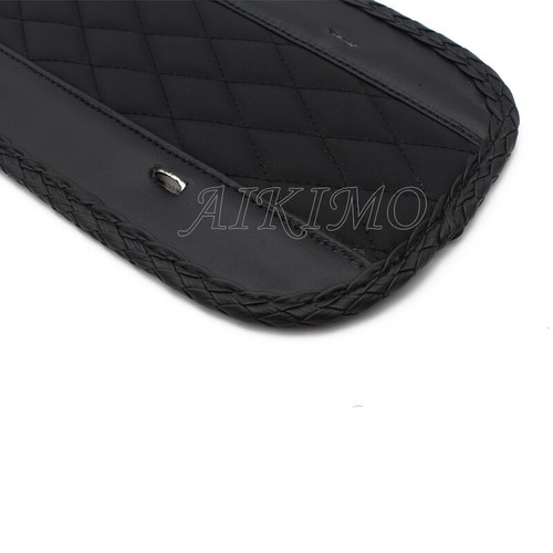 Motorcycle Black PU Diamond Rear Fender Bib Solo Seat For Harley Touring 08-18 - Picture 4 of 8