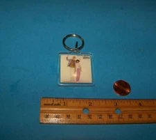 Vintage 1980's Rock N Roll Keychain / Keyring    Hall & Oats  "Voices" 