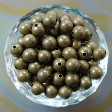 Wholesale Smooth Round Metal Copper Spacer Beads 2.4mm 3mm 4mm 5mm 6mm 8mm 10mm