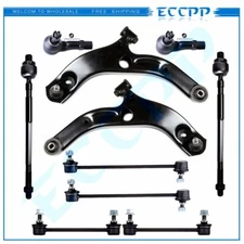 10pcs For 2002 2003 Mazda Protege 5 Front Rear Sway Bars Control Arms Tie Rods