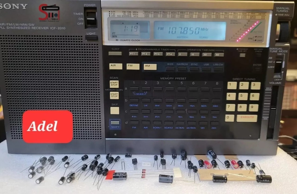 【ジャンク】SONY ラジオ ICF-2001D Sunday LIVE: Sony ICF-2001D modification, restoration and