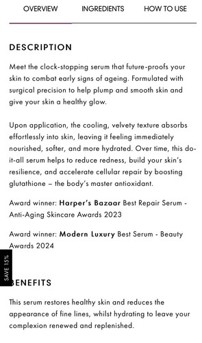 111SKIN Repair Serum 15 ML - Picture 2 of 3