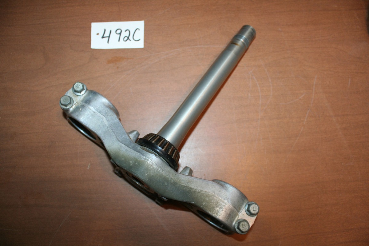 1986 Kawasaki KX125 Triple Tree Steering Stem Lower Clamp OEM 86 B