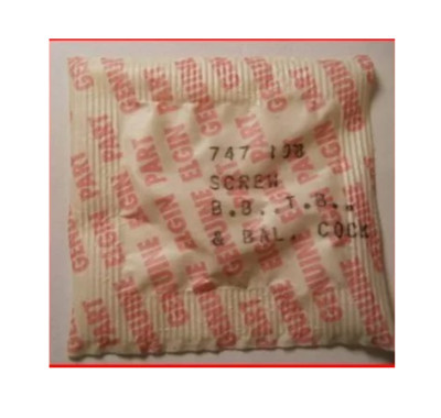 Vis De Pont Pour Mouvement Elgin 694 - Pièce 198 - Neuf Avec étiquettes USA