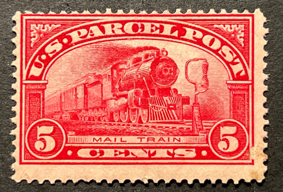 Theory O1005602001 関税送料込 Travelstamps: 1912-13 US Stamp Scott #Q5 PARCEL POST MAIL