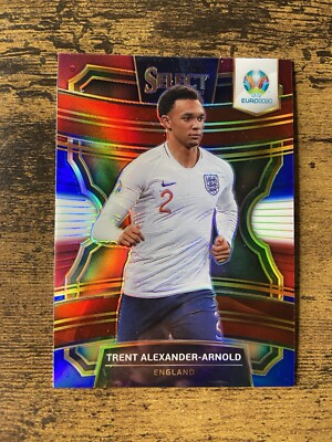 2020 Panini Select UEFA Euro #83 Trent Alexander-Arnold Red White Blue Prizm