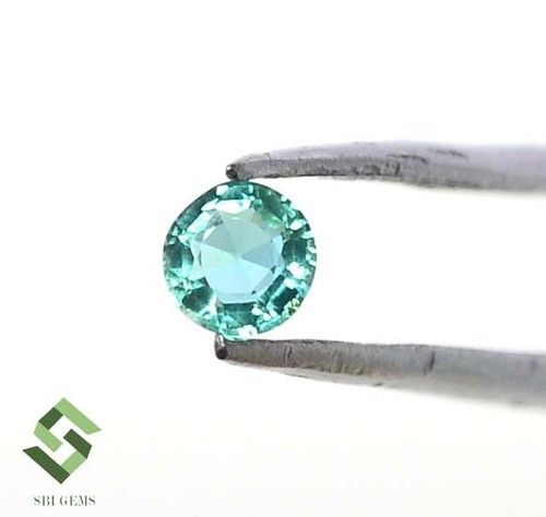 Certified Natural Emerald Round Cut 3.50 mm 0.17 CTS Unheated Loose Gemstone - Picture 3 of 6