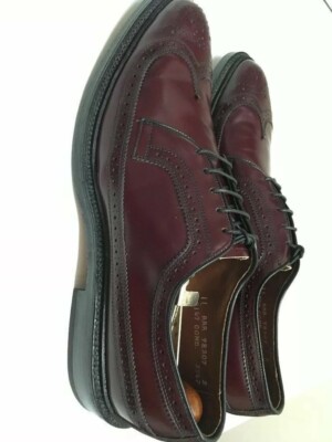 Allen Edmonds 9147 MacNeil Men\'s Cordovan Burgundy Shoes Size 12 C‎ Vintage 80s Allen Edmonds Macneil Burgundy Shell Cordovan  main image 2