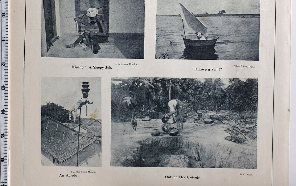 1916 Times De Inde Imprimé ~ Indien Acrobat Divers Scènes | eBay