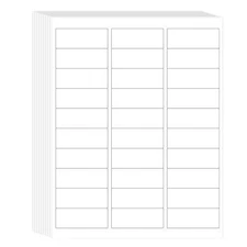 Printable Address Labels, 1" X 2-5/8", 900 Labels, 30 Labels per Sheet, Mailing