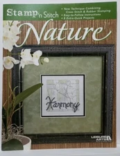 Stamp n’ Stitch Nature #4112 Cross Stitch Patterns Leisure Arts