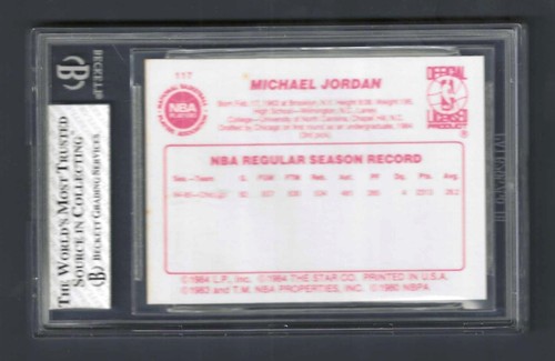 1985 Star Michael Jordan #117 * BGS 7.5 * 2nd year Low Distribution * RARE - Picture 3 of 14