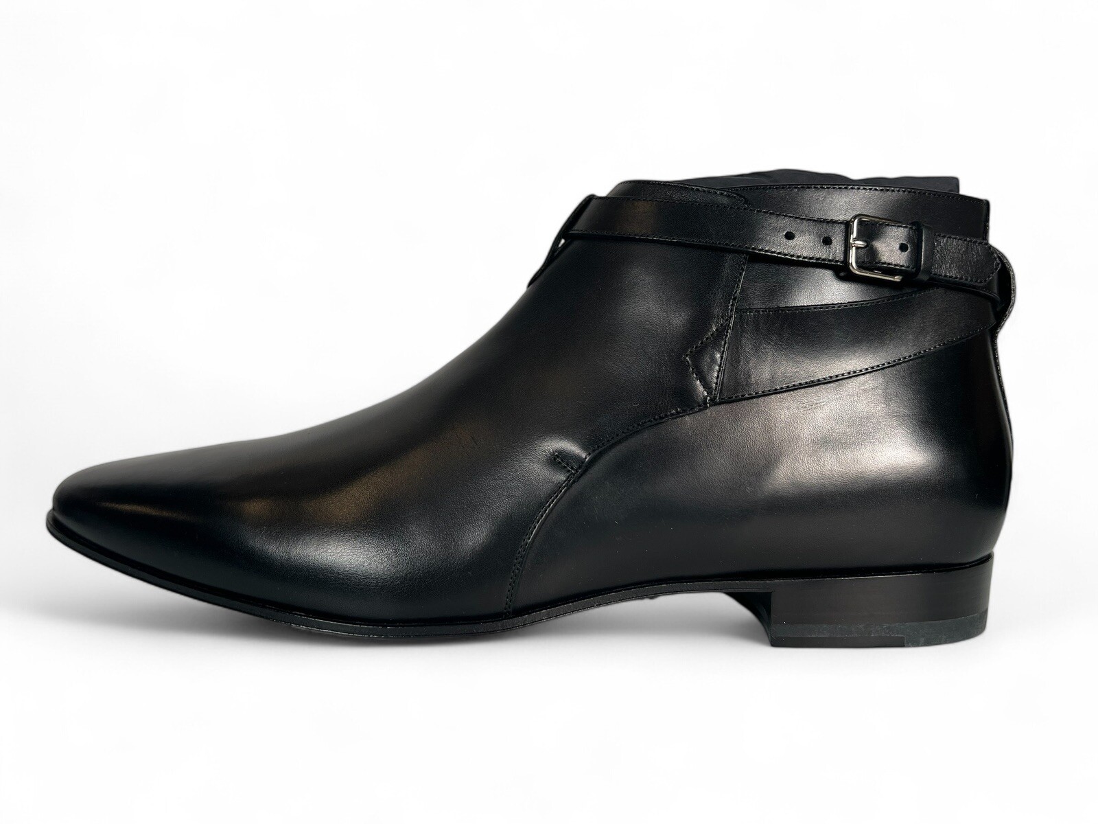 Stivaletti Saint Laurent in pelle nera da $1.500 taglia US 13 5 Made in Italy