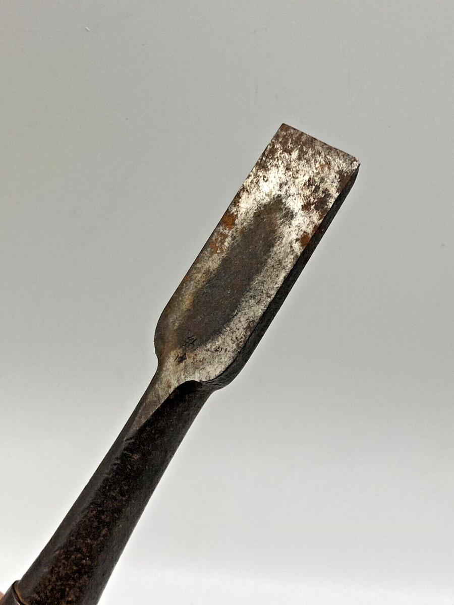 23mm Japanese Used Chisel Nomi Carpentry Tool Blade 30degrees 268g