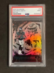 2021 Illusions 63 DeVonta Smith Rookie PSA 9