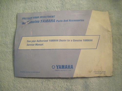 Yamaha Star XV17PCY(C) and XV17PCMY(C) Owner's Manual Printed in 2008 - Picture 2 of 3