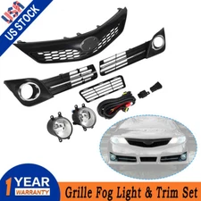 For 2012-2014 Toyota Camry SE Front Bumper Grille Fog Light &Cover Trim Set 6PCS