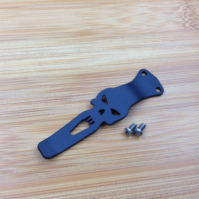 Customo Black Titanium Pocket Clip Made for Zero Tolerance ZT0566 ZT0801 ZT0770 