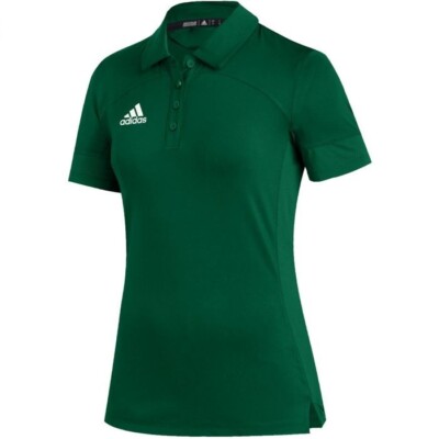New Womens adidas Under The Lights Coaches Tech Polo Size XLT2 Team Dark Green