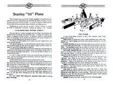Stanley 55 Universal Plane Manual, 11 pages