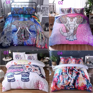 pink elephant bedding