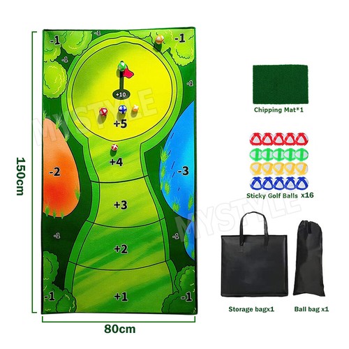 The Indoor Casual Golf Game Set Golf Putting Royale Golf Game Golf Hitting Mats - Picture 8 of 10