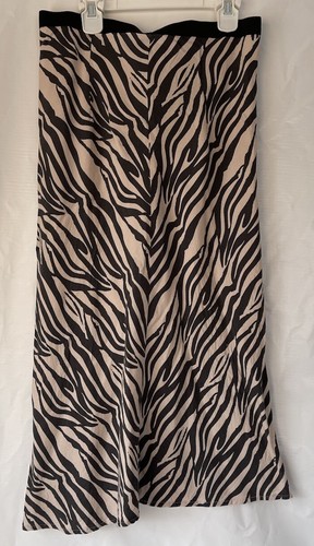 Urban Romantics Zebra Skirt Midi Sz L EUC