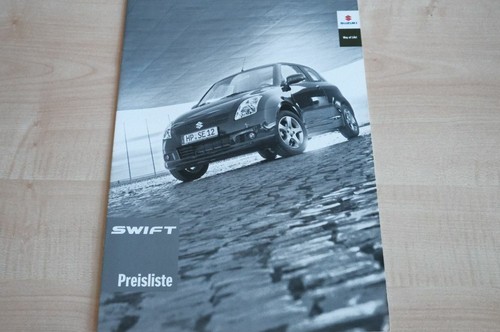234628) Suzuki Swift - Preisliste & Extras - Prospekt 02/2007
