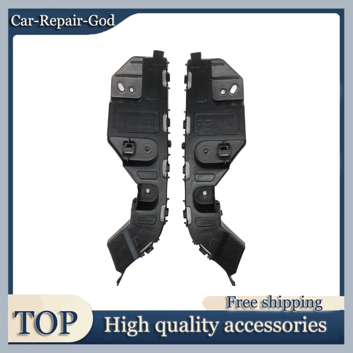 1Pair Front Bumper Fascia Guide Left + Right Side For 2015-2016 Chevrolet Trax