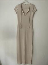 Reformation Ribbed Knitted Maxi Dress Size Small in Ivory NWOT