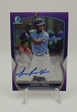 2023 Bowman Chrome - Prospect Autographs Jhonny Piron #CPA-JPN Purple Refractor
