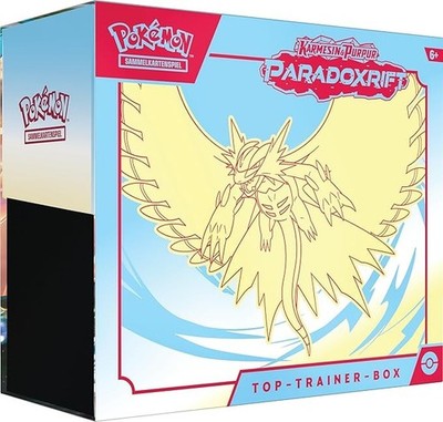 Pokémon - Trading Card Game: Top Trainer Box Purpurrot & Lila - Paradox: Crescen