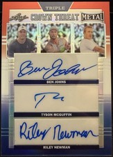 BEN JOHNS Rookie Autograph 2024 Leaf Metal Pickleball Tyson McGuffin Riley 4/4