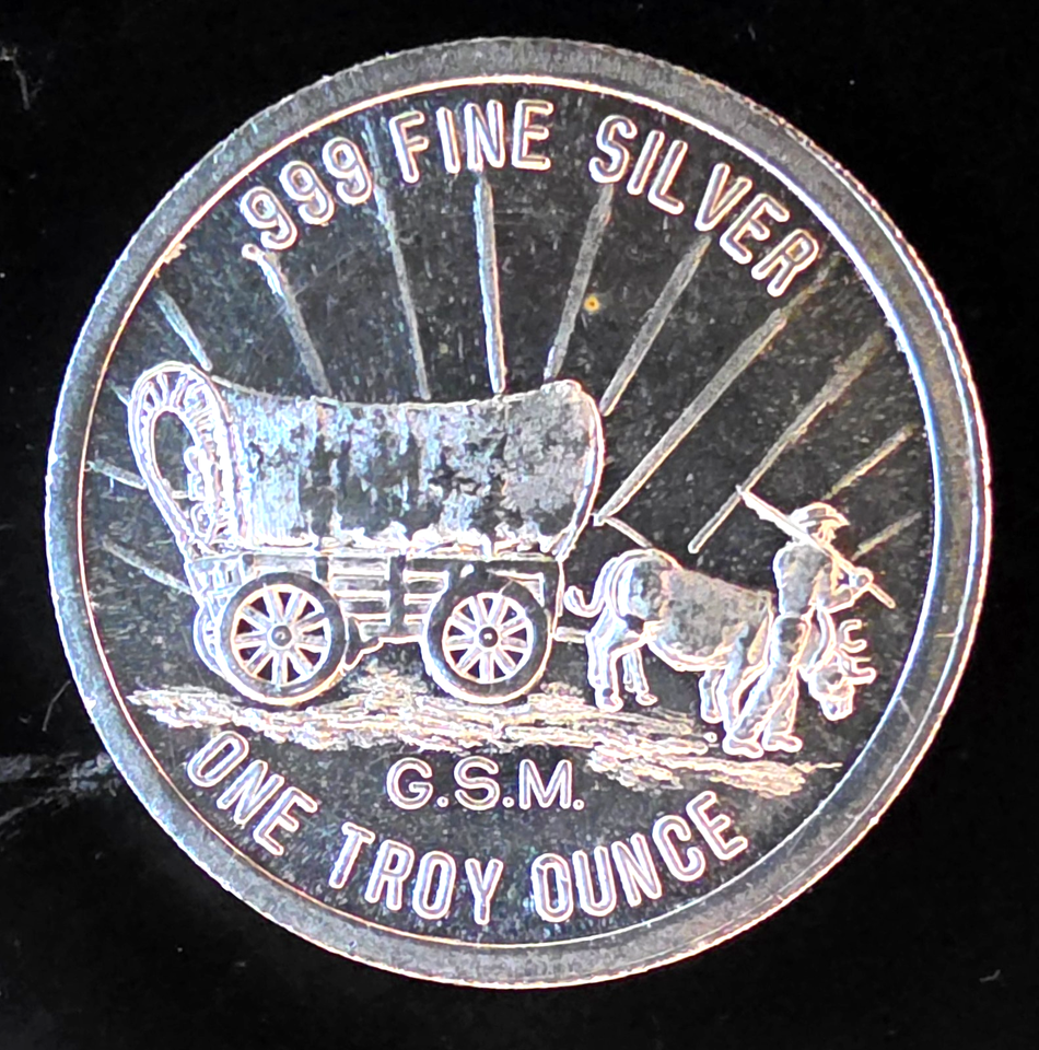 Valley Golf Lettering Prospector Heart Of Gold Country Grass Valley Bullion-0.999 Silver 1 Oz ...