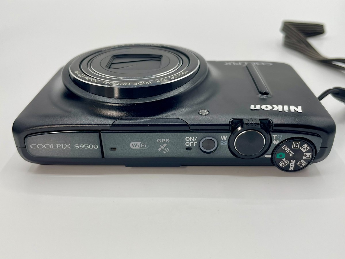 ✨NIKON COOLPIX✨ニコン クールピクス 9500S ブラック 黒 Near Mint] Nikon COOLPIX S9500 black 18.1MP 22X Compact