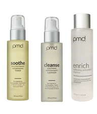 PMD Trio Soothe Toner 4oz, Antioxidant Cleanser 4oz & Enrich Essence 5.4oz BOXED