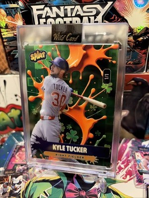 2026 Wild Card Splat Lucky Strike Kyle Tucker 1/1 Green Clover