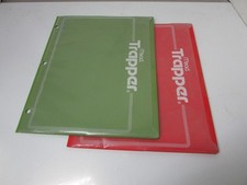 2 Vinyl Plastic Mead Trapper Keeper Portfolio Pocket Binder Folders