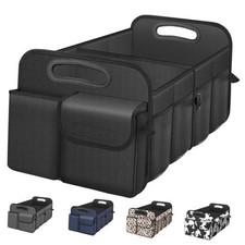 Femuar Car Trunk Organizer with Large Capacity Waterproof Car Standard Black