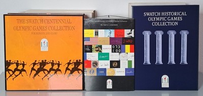 Swatch Olympia Boxes 1-3 - Historic Games - Honour and Glory - Olympic Legends