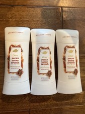 Lot Of 3 Dove Holiday Treats Pecan Butter Crunch Antiperspirant Deodorant